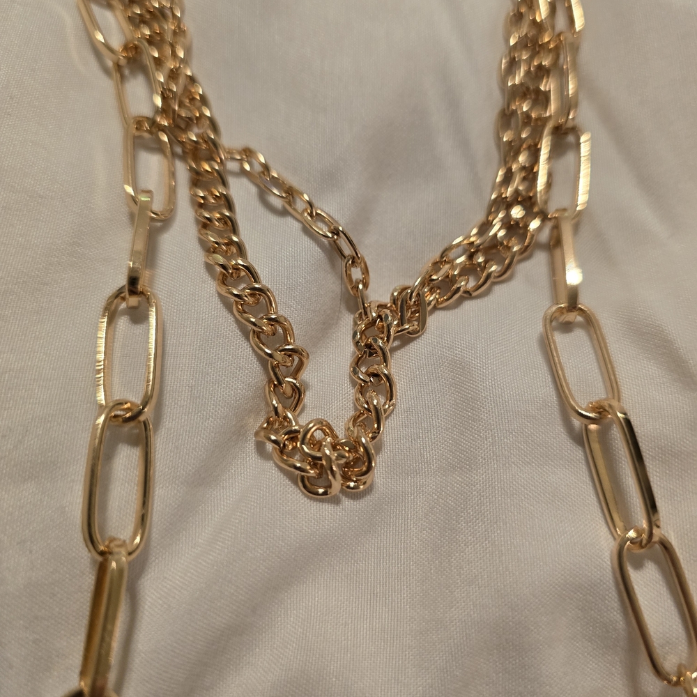 Paparazzi Gold Butterfly Necklace with Aurora Crystal Accents - Picture 3 of 3
